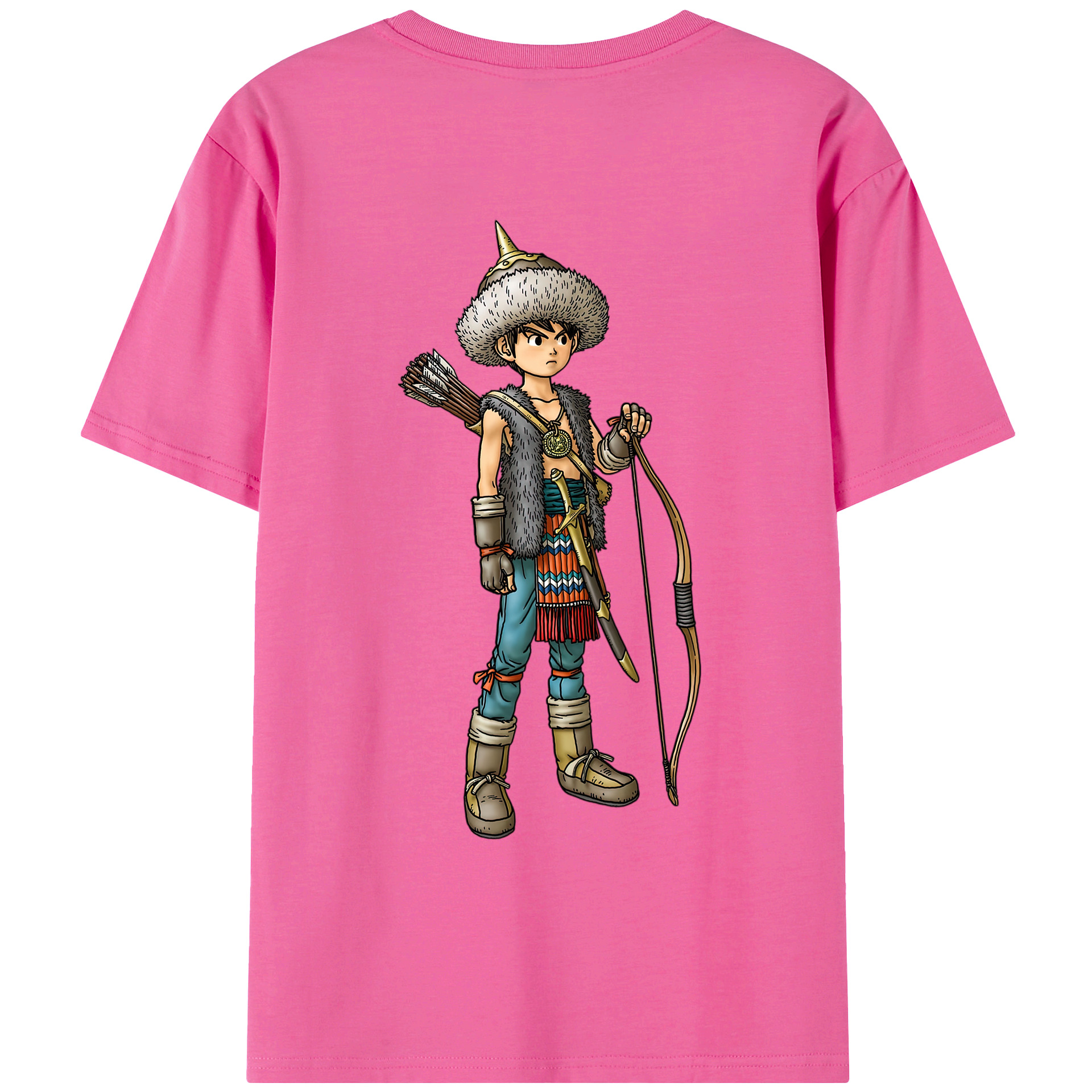 （画像用） ドラゴンクエスト Doragon Kuesuto Dragon Quest レディース半袖Tシャツ(バックプリント)